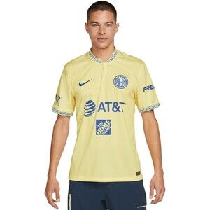 Men's Nike Club America 2022/23 Home Jersey, Lemon Chiffon, Small - NEW